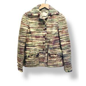 Vintage I. Magnin Womens Jacket Sz XS Channel Style Boucle Tweed Blazer
